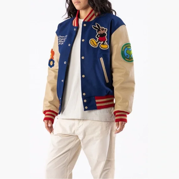 Stadium Goods Rello Varsity Jacket - Blue - small